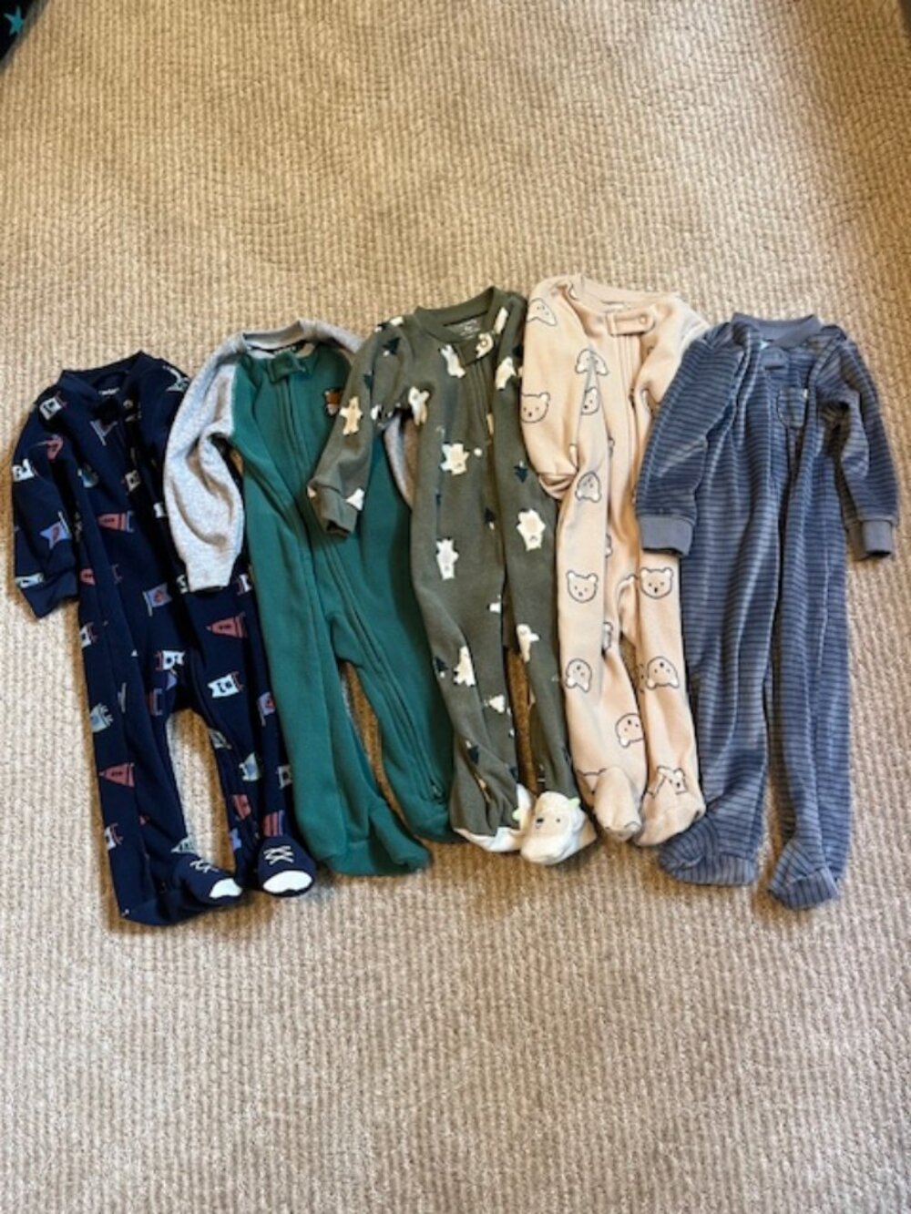 Carter's Fleece Onesies